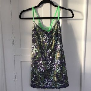 Lululemon Dancing Warrior Tank Floral